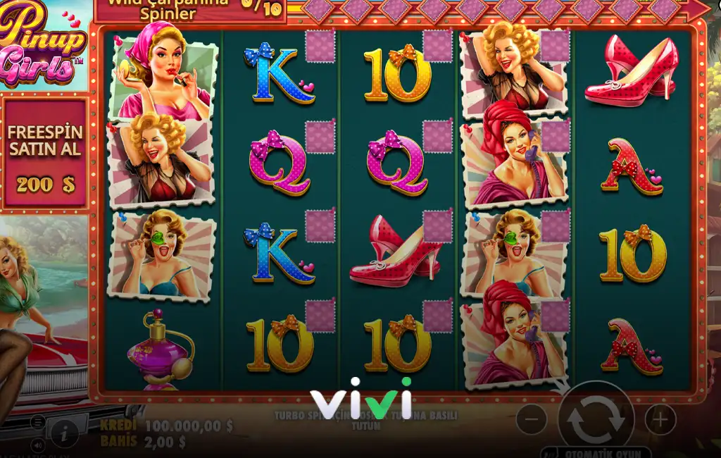 Vivi casino pinup girls oyunu